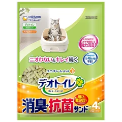 Unicharm Deo-Toilet貓砂盆專用消臭抗菌滲透式貓砂4升