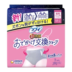SOFY超熟睡日用衛生褲 (黏貼型) M-L 7片