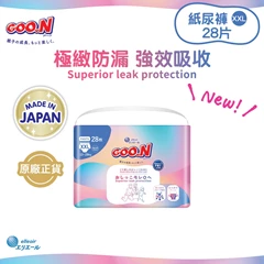 [褲-加加大碼28片] GOO.N 大王 極緻防漏嬰兒紙尿褲
