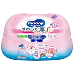MOONY嬰兒柔軟厚身濕紙巾60片 [舊包裝]